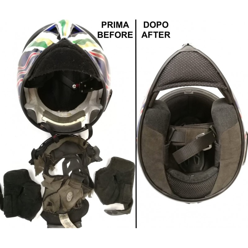 Ricostruzione Interni Casco Integrale Moto | BurnOutMotor
