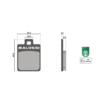 MALOSSI - BRAKE PADS homologated