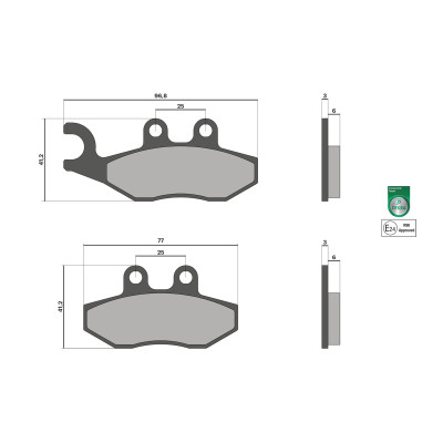 MALOSSI - BRAKE PADS pastillas de freno homologadas