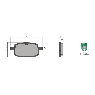 MALOSSI - BRAKE PADS Bremsklötze homologiert