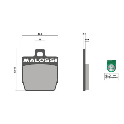 MALOSSI - BRAKE PADS Bremsklötze homologiert