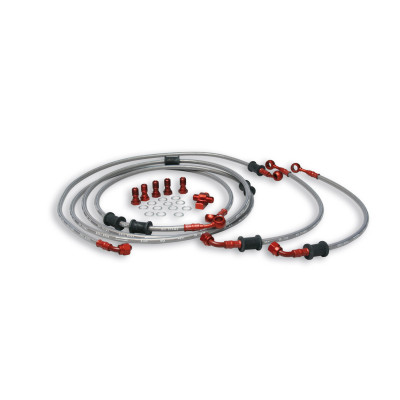 MALOSSI - % HOSE KIT (front/rear) for MHR BRAKE