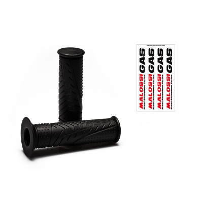 MALOSSI - 2 manopole MALOSSI MHR BLACK - modello con chiusura a lato