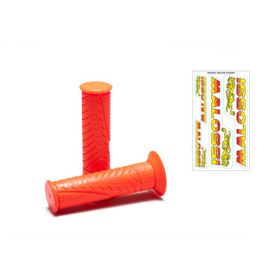 MALOSSI - 2 POIGNÉES MALOSSI MHR FLUO ORANGE (mod. avec fermeture à cô