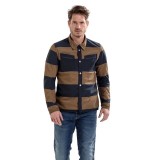 REV'IT TRACER AIR OVERSHIRT - Brown-blue - MODEL