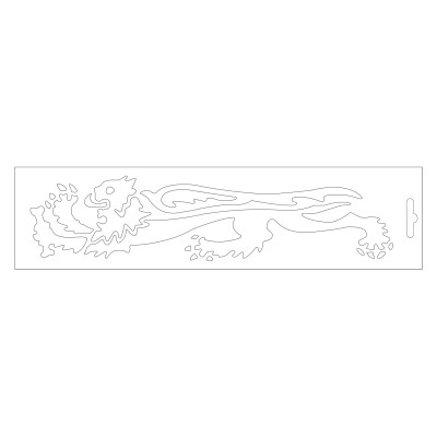 MALOSSI - AUTOCOLLANT LION BLANC - GAUCHE 23 cm