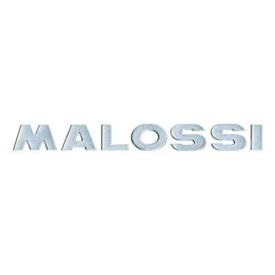 MALOSSI - Aufkleber Malossi 3D Silber - Länge 21 cm