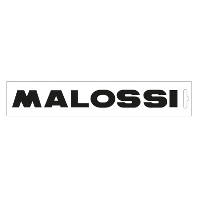 MALOSSI - Adesivo Malossi nero - lunghezza 14 cm