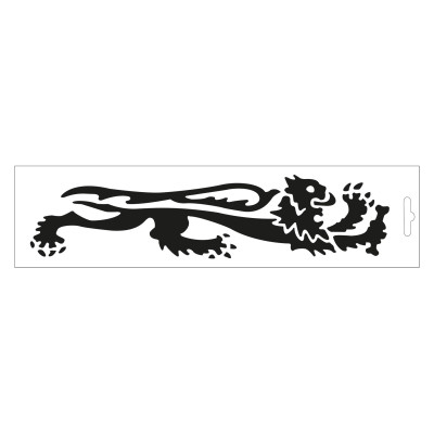 MALOSSI - AUTOCOLLANT PRÉ-ESPACÉ LION NOIR - DROIT 23 cm