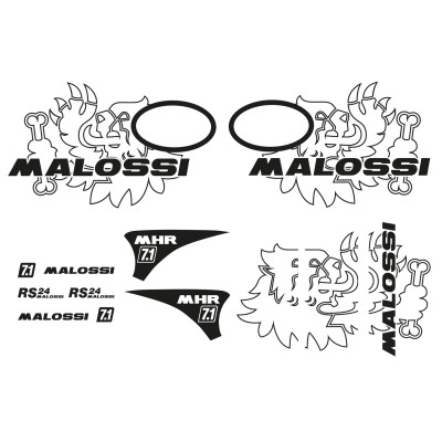 MALOSSI - Kit adhesivos trofeo vespa
