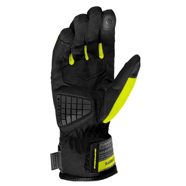 GUANTI SPIDI RAINWARRIOR H2OUT - Giallo Fluo-Nero - PALMO