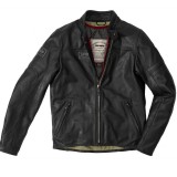 GIACCA PELLE SPIDI VINTAGE -Nero