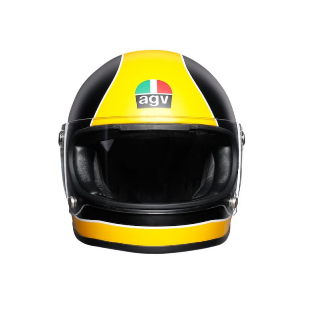 CASCO AGV X3000 SUPER AGV MATT BLACK YELLOW - FRONTE