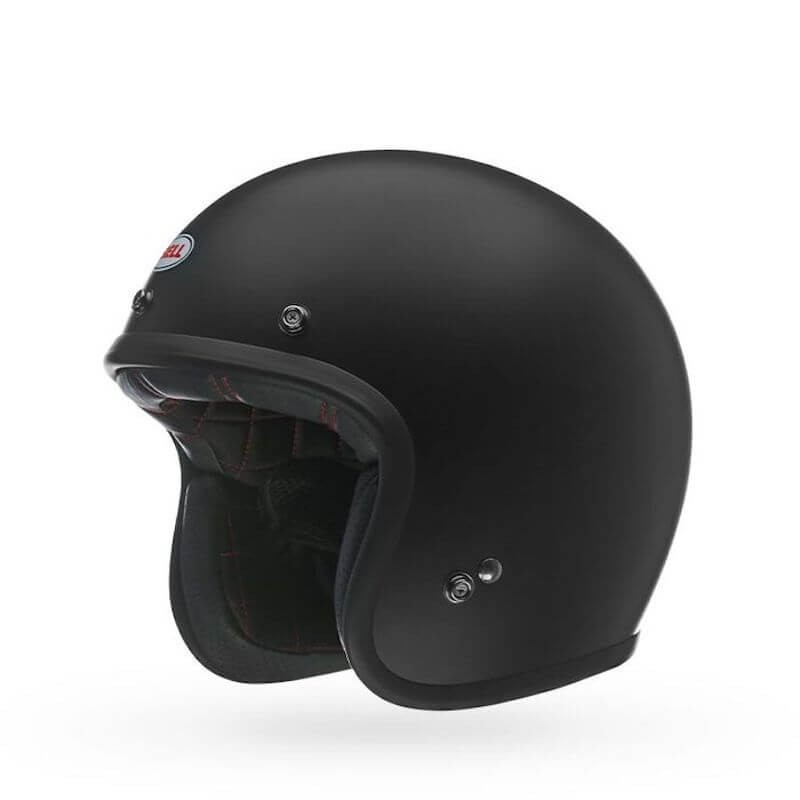 BELL CUSTOM 500 MATT BLACK OPEN FACE HELMET