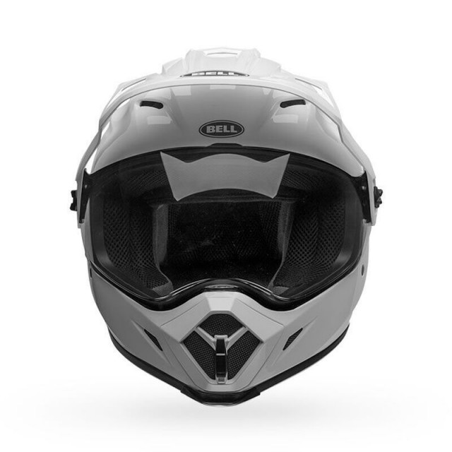 BELL MX-9 ADVENTURE MIPS ADVENTURE FULL FACE HELMET GLOSS WHITE (FRONT)