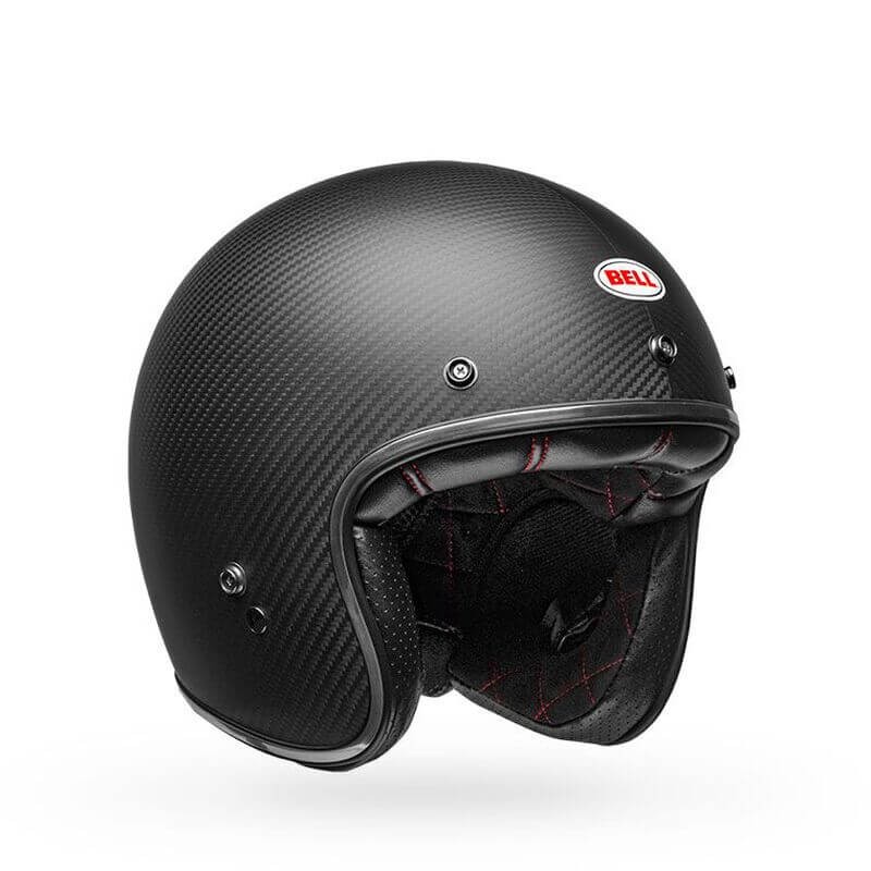 Bell Custom 500 Carbon Open Face Helmet BurnOutMotor