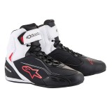 ALPINESTARS FASTER-3 SHOES - BLACK WHITE RED