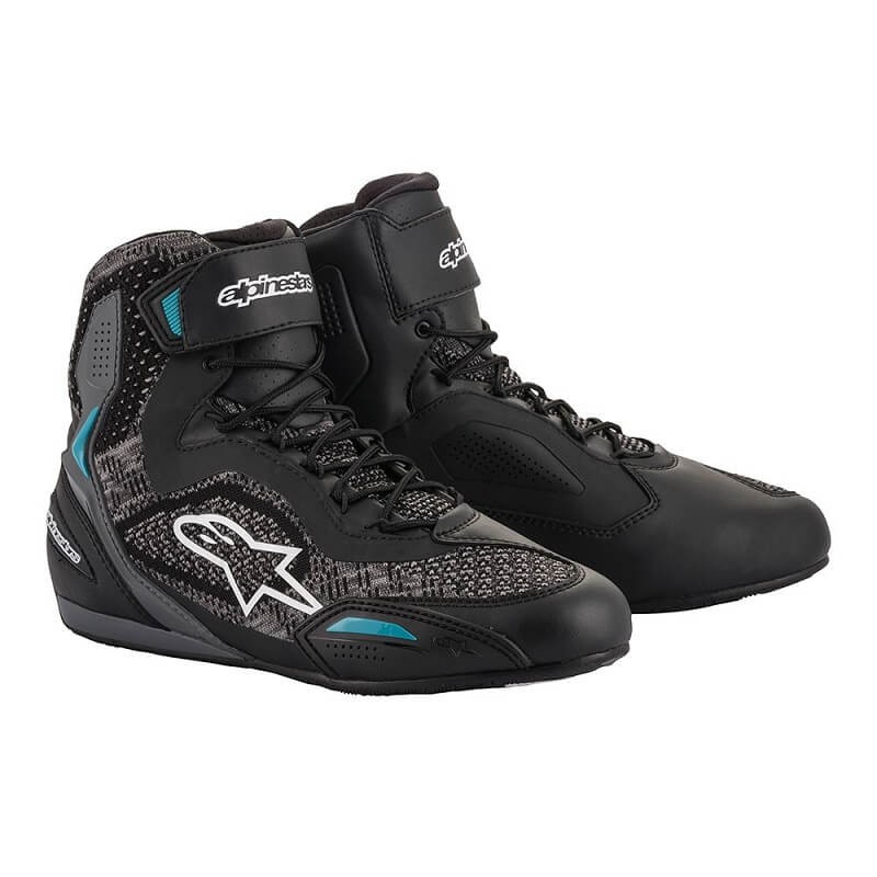 ALPINESTARS STELLA FASTER-3 RIDEKNIT SHOES - BLACK TEAL
