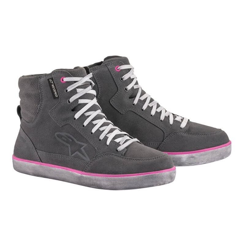 SCARPE ALPINESTARS J-6 WATERPROOF WOMEN'S - LIGHT GRAY FUCHSIA