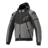 FELPA ALPINESTARS SEKTOR V2 TECH HOODIE - MELANGE DARK GRAY BLACK