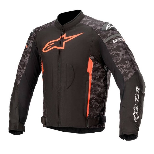 GIACCA ALPINESTARS T-GP PLUS R V3 - BLACK CAMO RED FLUO