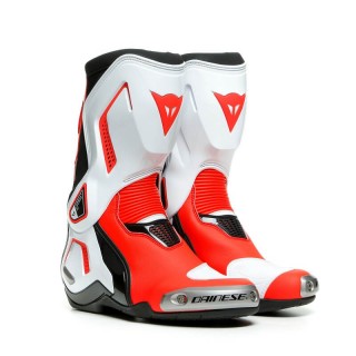 DAINESE TORQUE 3 OUT LADY BOOTS - BLACK WHITE FLUO-RED