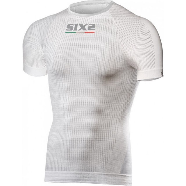 GIROCOLLO MANICHE CORTE SIX2 CARBON - SMX - BIANCO CARBONE