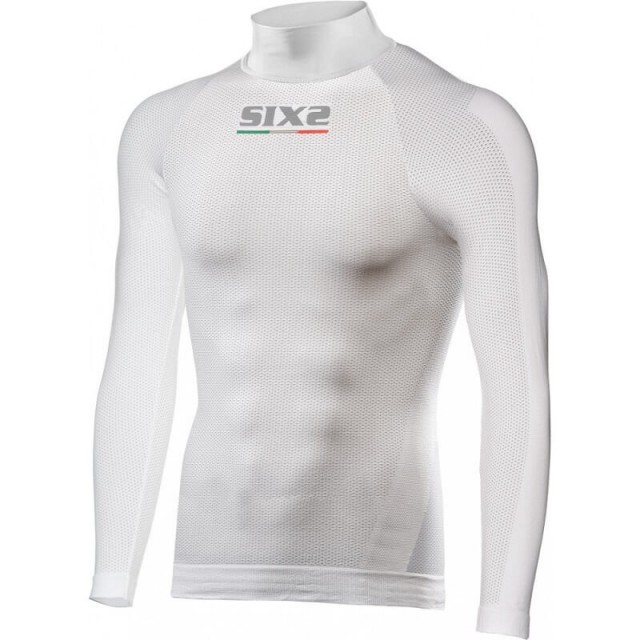 LUPETTO MANICHE LUNGHE SIX2 CARBON - TS3 - BIANCO