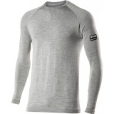 GIROCOLLO MANICHE LUNGHE SIX2 WOOL - TS2 MERINOS - WOOL GRAY
