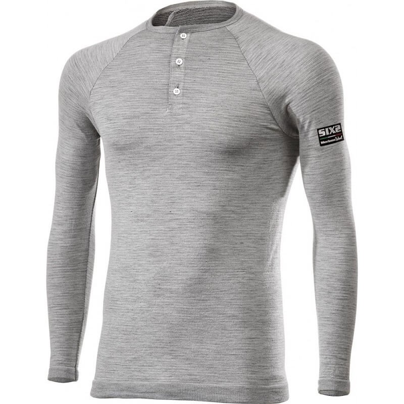 MAGLIA SIX2 SERAFINO MERINOS WOOL - SERAFINO MERINOS - WOOL GREY