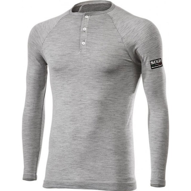 MAGLIA SIX2 SERAFINO MERINOS WOOL - SERAFINO MERINOS - WOOL GREY