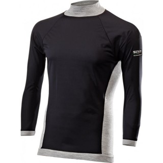 LUPETTO MANICHE LUNGHE FF SIX2 CARBON WOOL - TS4 MERINOS