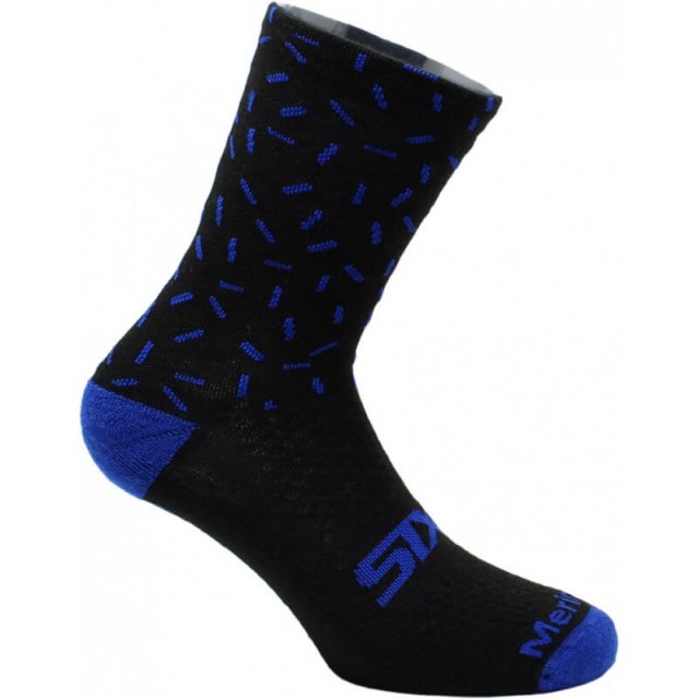 CALZA CORTA SIX2 LANA MERINO - MERINOS SOCKS - BLUE