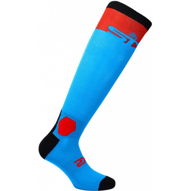 SIX2 HI PERFORMANCE LONG SOCKS - LONG RACING - TORQUOISE RED