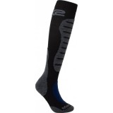 CALZA LUNGA INVERNALE SIX2 - MOT2 MERINOS - BLACK GREY