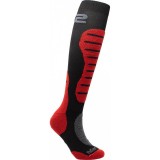CALZA LUNGA INVERNALE SIX2 - MOT2 MERINOS - BLACK RED