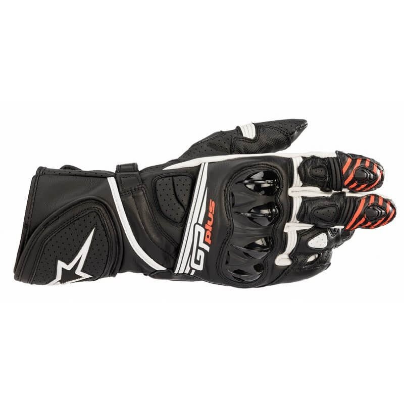 ALPINESTARS GP PLUS R V2 LEATHER GLOVE - BLACK WHITE