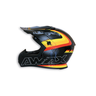 MALOSSI - Malossi SCHWARZ Off ROAD HELM - GLÄNZENDE Vers.
