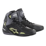 ALPINESTARS FASTER-3 DRYSTAR SHOES - BLACK GRAY YELLOW FLUO
