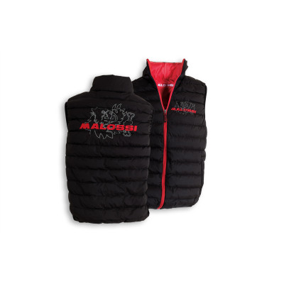 MALOSSI - BLACK sleeveless PADDED JACKET MALOSSI