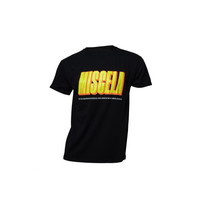 MALOSSI - Camiseta miscela negra