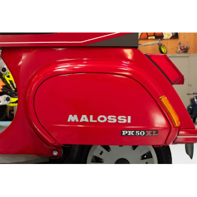 MALOSSI - Aufkleber Malossi 3D Silber - Länge 21 cm
