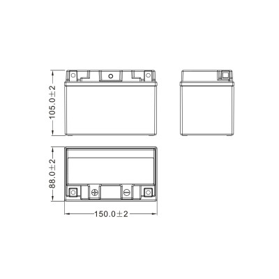 MALOSSI - Batteria Malossi MT12A-BS GEL