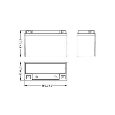MALOSSI - Batería malossi mt7b-4 gel