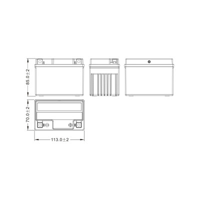 MALOSSI - Malossi batterie mtx4l-bs / mtz5s gel
