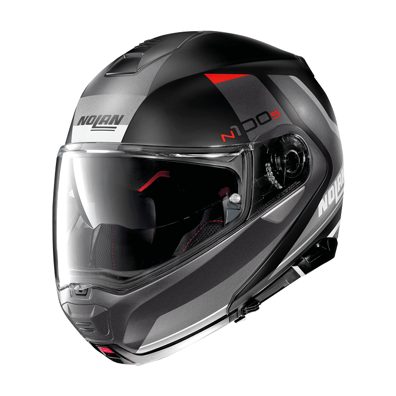 NOLAN N100.5 HILLTOP N-COM HELMET - FLAT BLACK