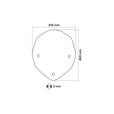 MALOSSI - Cupolino SPORT SCREEN di colore fumé scuro - lunghezza 42,5 