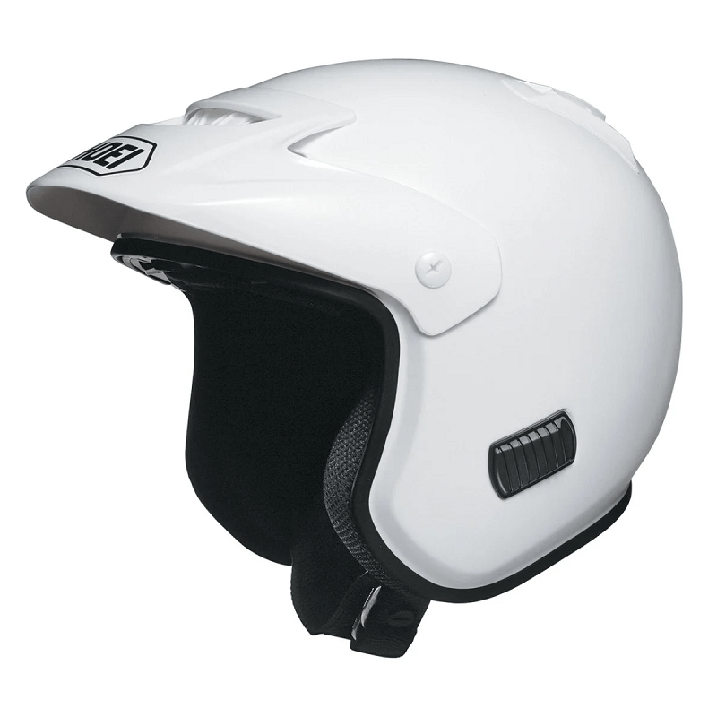 Shoei Tr-3 White Trial Helmet | BurnOutMotor