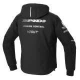SPIDI HOODIE ARMOR H2OUT JACKET - BLACK WHITE - BACK