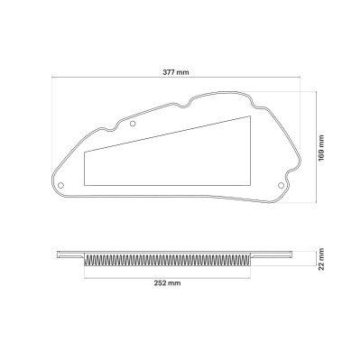 MALOSSI - W BOX MHR filtro aire para air box